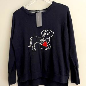 NWT French Connection DOG sweater XS